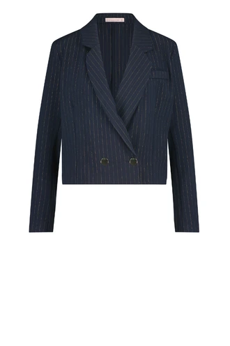 Studio Anneloes ocean lurex stripe blazer