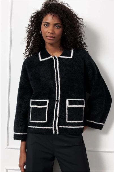 Studio Anneloes oyo jacket fluffy two tone