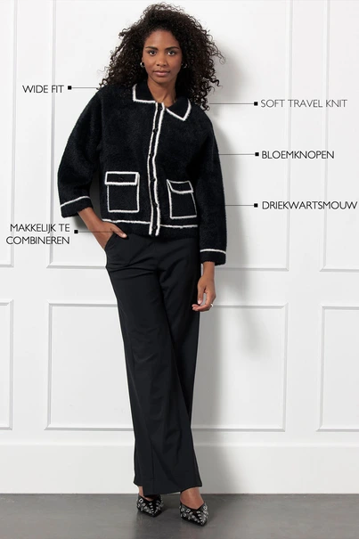 Studio Anneloes oyo jacket fluffy two tone