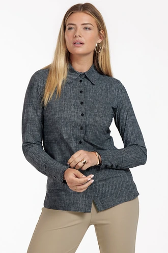 Studio Anneloes polly tweed blouse light tr.