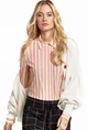 Studio Anneloes poppy bld multi stripe blouse