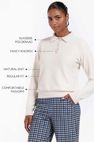 Studio Anneloes prissa mink polo trui fluffy