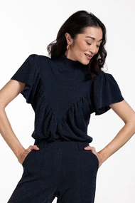 Studio Anneloes revi lurex top korte mouw