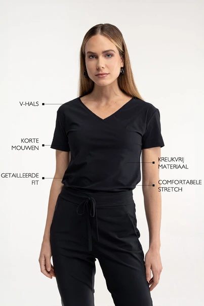 Studio Anneloes roller shirt v-hals medium tr.