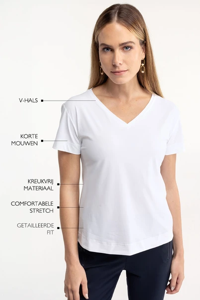 Studio Anneloes roller shirt v-hals medium tr.