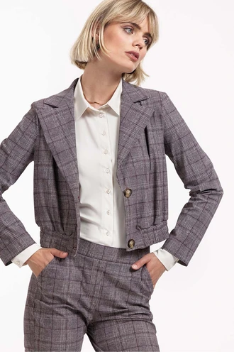 Studio Anneloes ruby check jacket heavy travel