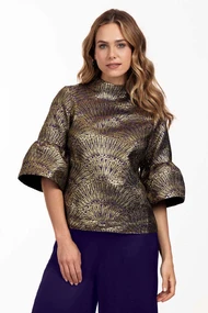 Studio Anneloes seline brocaat top trompet m.
