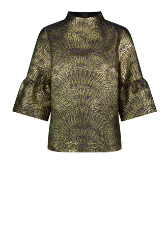 Studio Anneloes seline brocaat top trompet m.