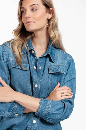 Studio Anneloes sterre denim blouse