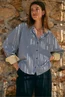 Studio Anneloes tamar stripe blouse contrast