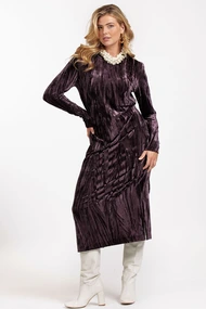 Studio Anneloes tammy velvet dress lange mouw