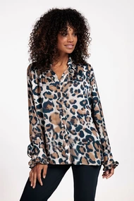 Studio Anneloes toni satin animal blouse