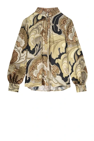 Summum 2s2984-11854 top bloem satijn