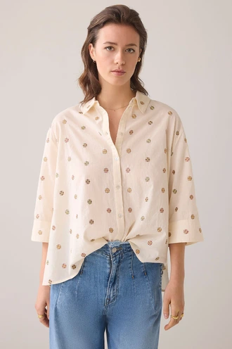Summum 2s3054-11624 blouse borduur
