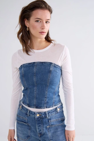 Summum 2s3192-5182 bustier jeans