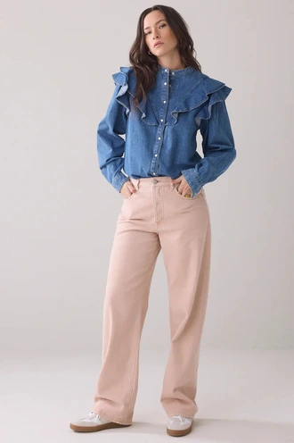 Summum 2s3265-5184 denim blouse