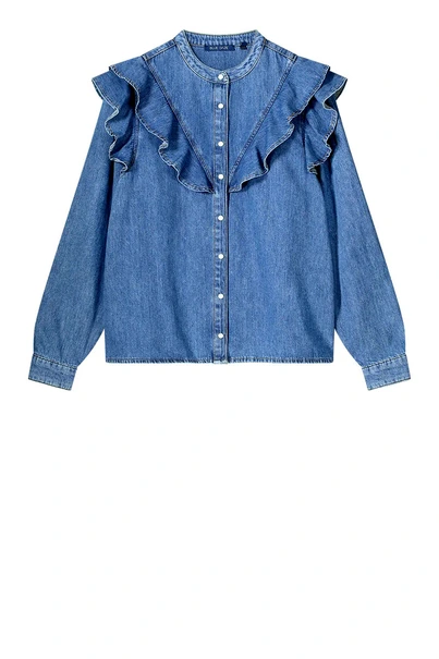 Summum 2s3265-5184 denim blouse