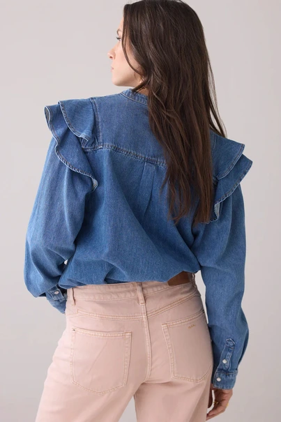 Summum 2s3265-5184 denim blouse
