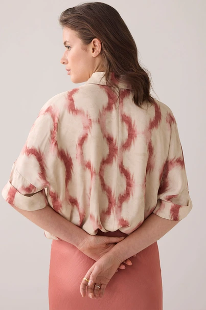 Summum 2s3281-12174 blouse ikat print