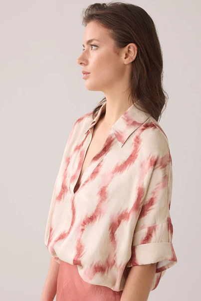 Summum 2s3281-12174 blouse ikat print