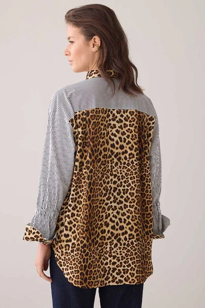 Summum 2s3283-11703 streep blouse leo