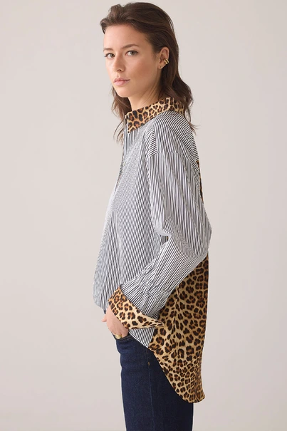 Summum 2s3283-11703 streep blouse leo