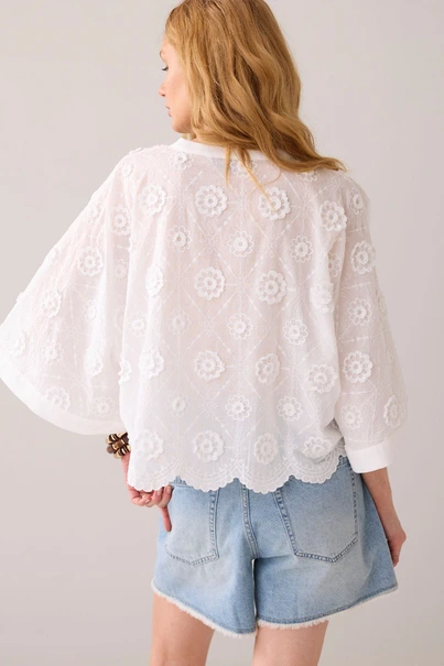 Summum 2s3286-12183 blouse 3d bloem