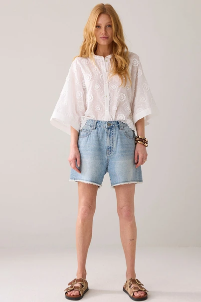 Summum 2s3286-12183 blouse 3d bloem