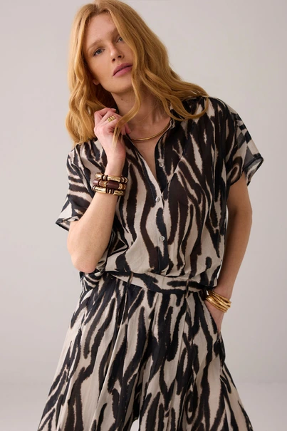 Summum 2s3307-12226 print blouse q