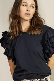 Summum 3s4826-30447 t-shirt ruffle