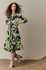 Summum 5s1418-11793 jurk lang bloem
