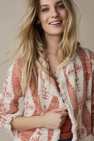 Summum 7s5740-7935 vest ikat jaquard