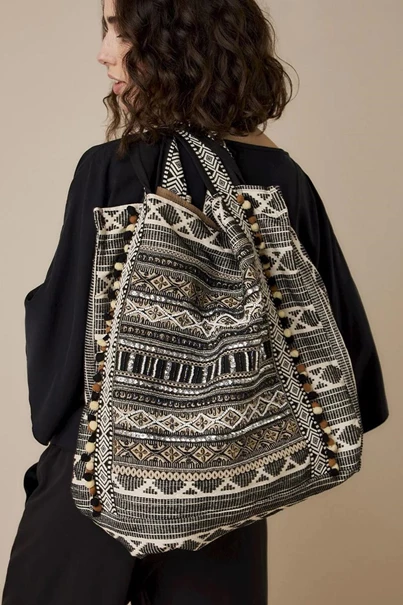 Summum 8s850-8459 jaquard shopper bag