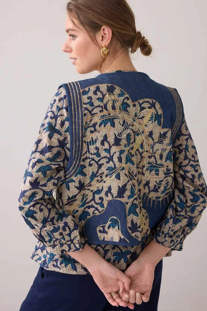 Summum 9s131-12212 gilet block print