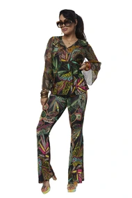 Tessa Koops flare broek pitalito print
