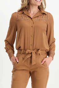 Tramontana c25-01-304 chiffon blouse kant
