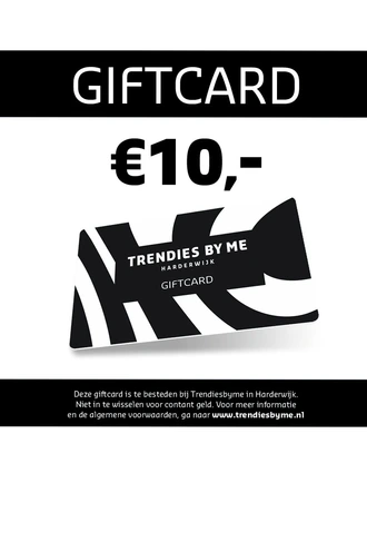 TRENDIES BY ME Cadeaubon giftcard 10 euro