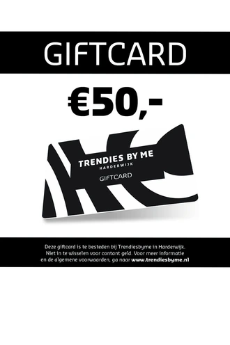 TRENDIES BY ME Cadeaubon giftcard 50 euro