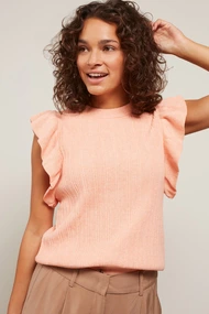 Yaya 01-000207-304 trui ruffle mouw