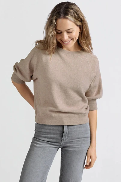 Yaya 01-000225-502 sweater 1/2 mouw