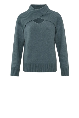Yaya 01-000288-310 trui open neck