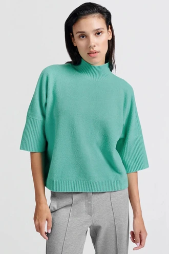Yaya 01-000437-501 trui rib detail