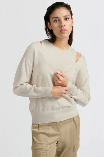 Yaya 01-000443-502 trui met top