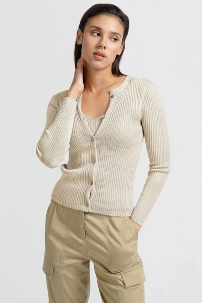 Yaya 01-000447-502 vest ribbel