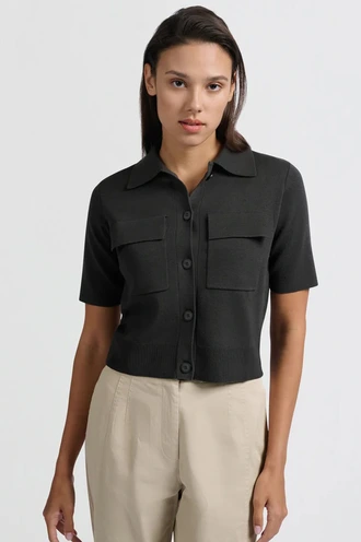 Yaya 01-010101-503 vest kort zakjes