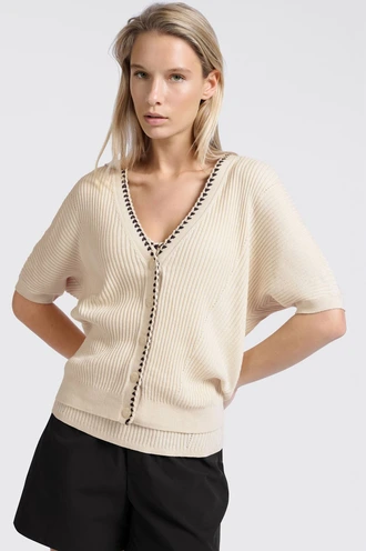 Yaya 01-010108-505 vest contrast