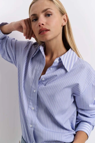 Yaya 01-201135-502 blouse pinstripe
