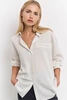 Yaya 01-201139-503 pinstripe blouse