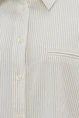 Yaya 01-201139-503 pinstripe blouse