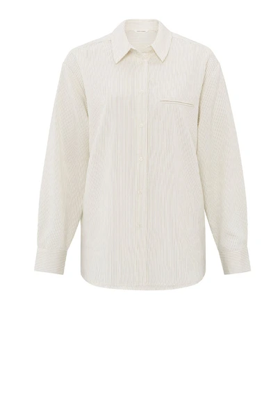 Yaya 01-201139-503 pinstripe blouse